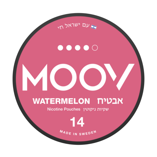 שקיקי ניקוטין moov אבטיח 14mg